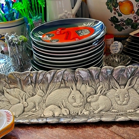 Arthur Court Other - Pewter Bunny Decorative Tray THINK EASTER